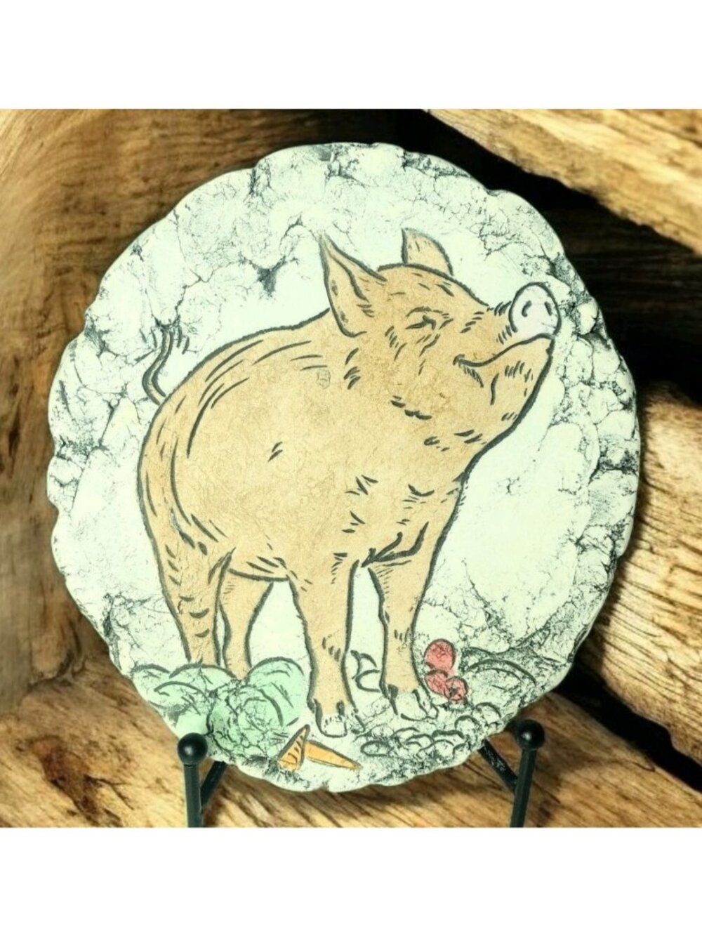Shapes of Clay by Stan Wilbur Pig Pottery Plaque Farmhouse Mt St Helens Ash